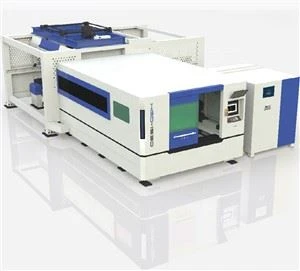 Laserski rezač od ugljičnog čelika 1500 watt CNC mašina za lasersko rezanje metalnih vlakana sa automatskim sistemom utovara i istovara