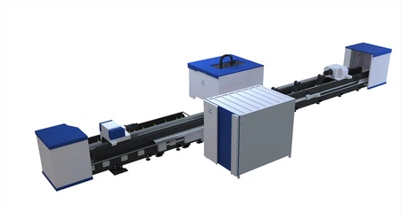 3 Chuck Less Tailing Wastage Pipe/Tube Laser Cutting Machine